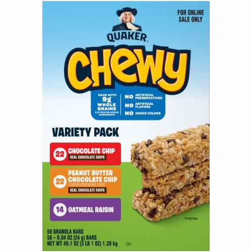 Quaker Chewy Granola Bars Variety Pack Perspective: front