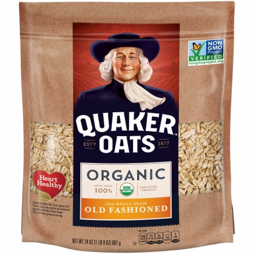 Kroger - Quaker Oats Organic Old Fashioned Oatmeal, 24 oz