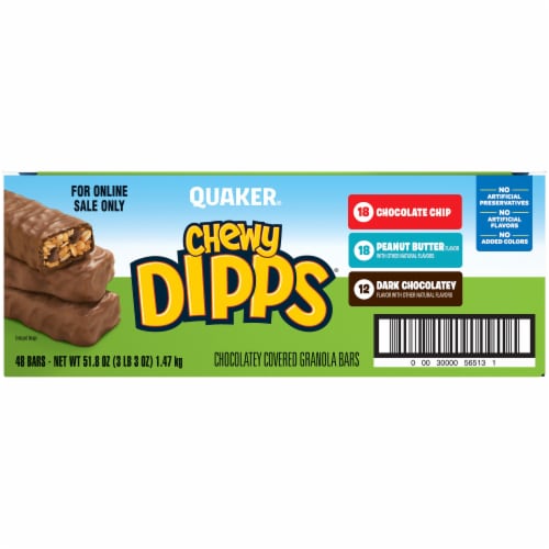 Kroger® Chewy Dipped Chocolate Chip Granola Bars, 6 ct / 1.08 oz