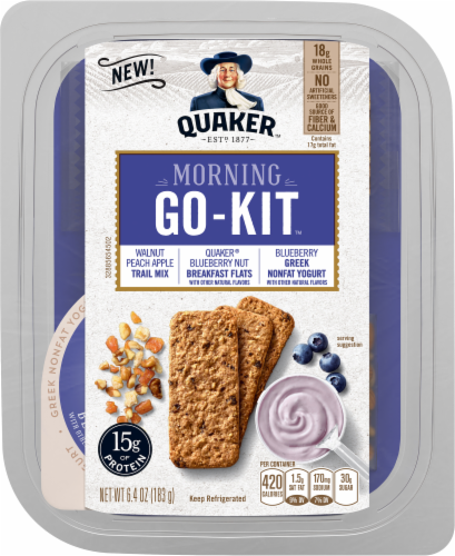 Quaker Blueberry Morning Go-Kit Perspective: front