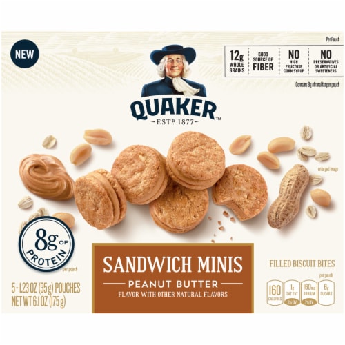 Quaker Peanut Butter Sandwich Minis Perspective: front