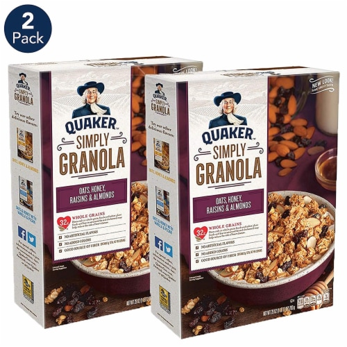 Quaker™ Simply Granola Oats Honey Raisins & Almonds Cereal, 2 ct / 28 ...