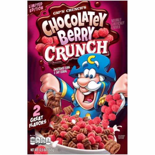 Cap'N Crunch Chocolate Berry Cap'n Crunch Breakfast Cereal Perspective: front