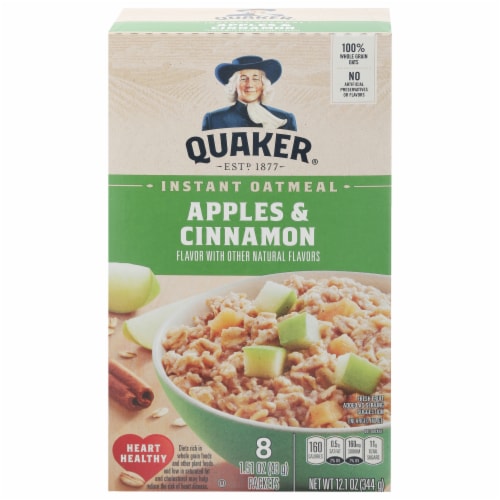 Quaker® Apple Cinnamon Instant Oatmeal Perspective: front