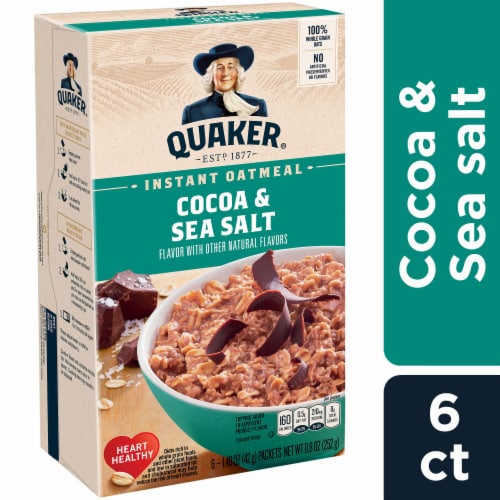Quaker® Cocoa & Sea Salt Instant Oatmeal Perspective: front