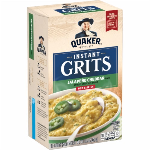 Quaker® Hot & Spicy Jalapeno Cheddar Instant Grits Perspective: front