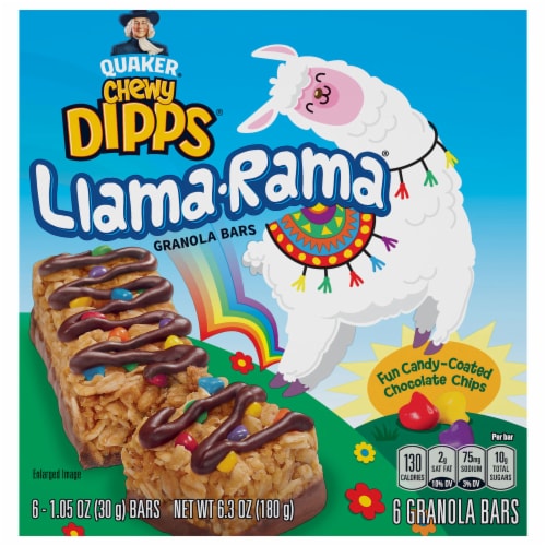 Quaker® Chewy Dipps® Llama-Rama® Granola Bars Perspective: front