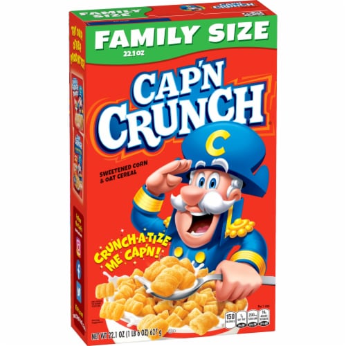 Cap'n Crunch Sweetened Corn & Oat Cereal Perspective: front