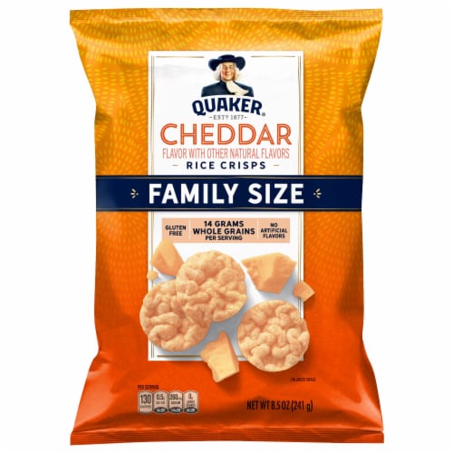 Quaker® Cheddar Rice Crisps Family Size Perspective: front