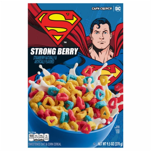 Cap'n Crunch DC Strawberry Cereal Perspective: front