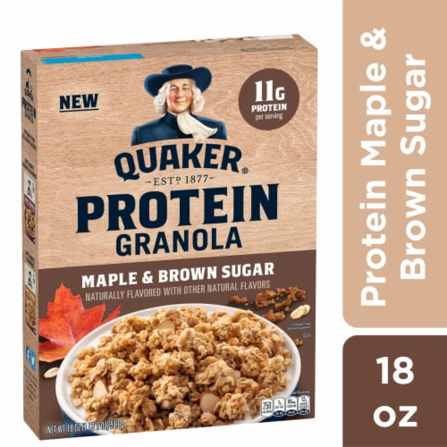 Quaker® Protein Maple & Brown Sugar Granola Perspective: front