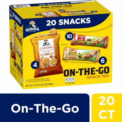 Quaker® On-The-Go Snack Mix Variety Pack Perspective: front