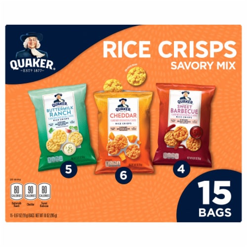 Quaker Rice® Crisps Savory Mix Variety Pack Perspective: front