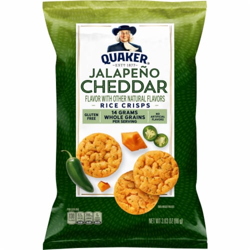Quaker® Rice Crisps Jalapeno Cheddar Perspective: front
