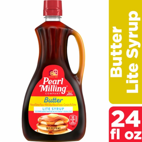 Pearl Milling Company™ Natural Butter Flavor Lite Syrup Perspective: front