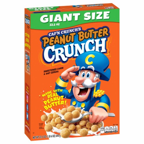 Cap'n Crunch's® Peanut Butter Crunch Giant Size Cereal Perspective: front