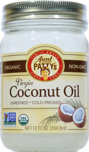 Aunt Pattys Extra Virgin Coconut Oil, 12 FO - Fry’s Food Stores