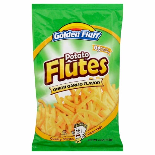 Golden Fluff Onion Garlic Potato Flutes Perspective: front