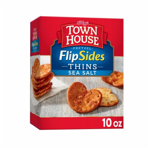 Kellogg's Town House Sea Salt Pretzel Flipsides Crackers Perspective: front