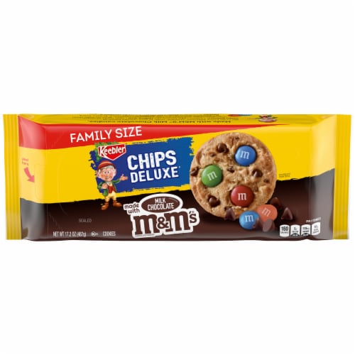Keebler Chips Deluxe Rainbow Cookies Family Size Perspective: front