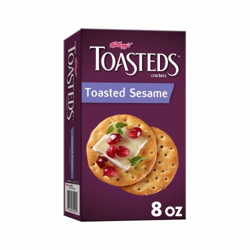 Toasteds Toasted Sesame Snack Crackers Perspective: front