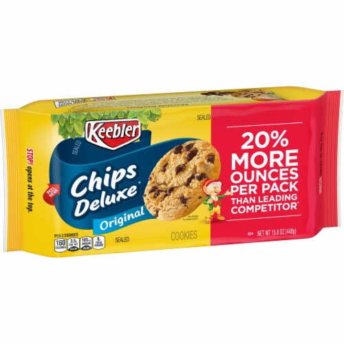 Keebler Original Chips Deluxe Cookies Perspective: front