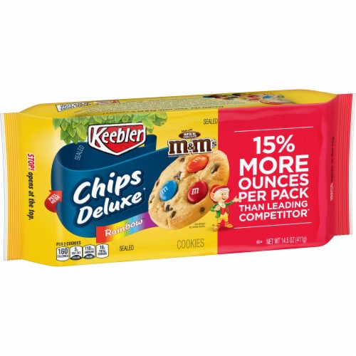 Keebler Chips Deluxe Rainbow Cookies Perspective: front