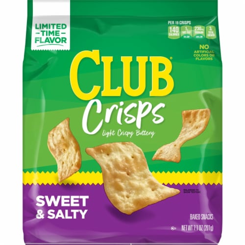 Club Sweet and Salty Cracker Crisps Perspective: front