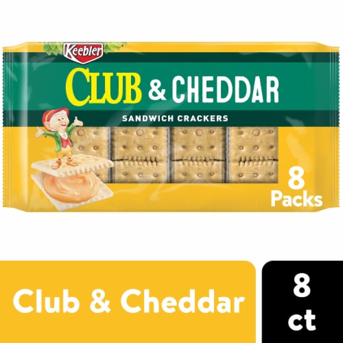 Keebler Club and Cheddar Sandwich Crackers Perspective: front