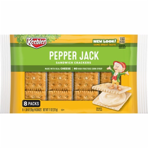 Keebler Pepper Jack Sandwich Crackers Perspective: front