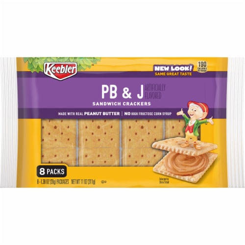 Keebler PB and J Sandwich Crackers Perspective: front