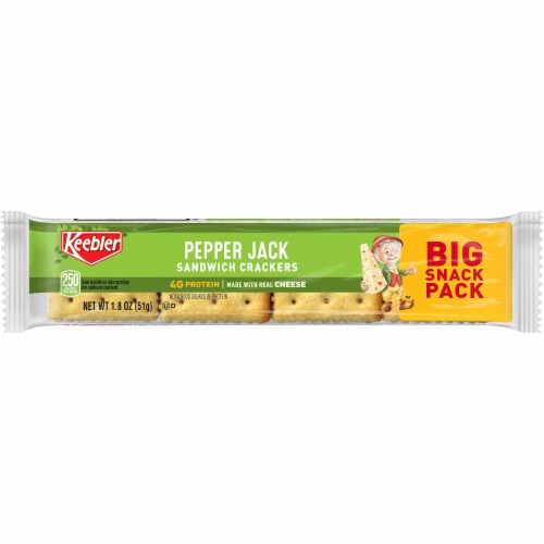 Kellogg's Keebler Pepper Jack Sandwich Crackers Big Snack Pack Perspective: front