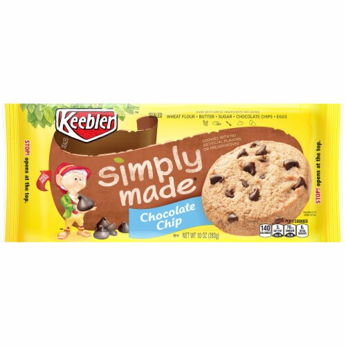 Keebler Simply Made Chocolate Chip Cookies Perspective: front