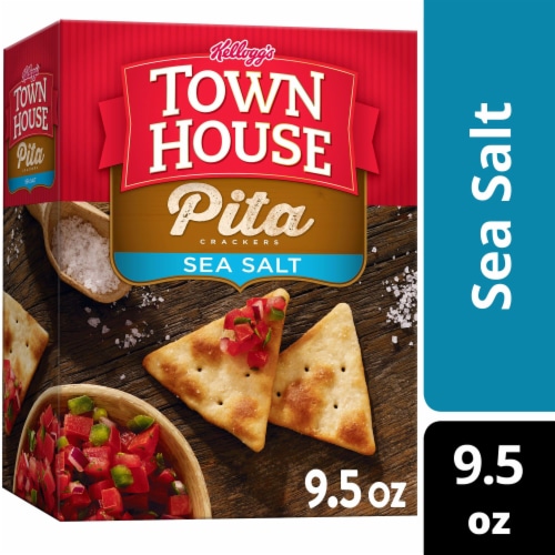 Town House Sea Salt Pita Crackers Perspective: front
