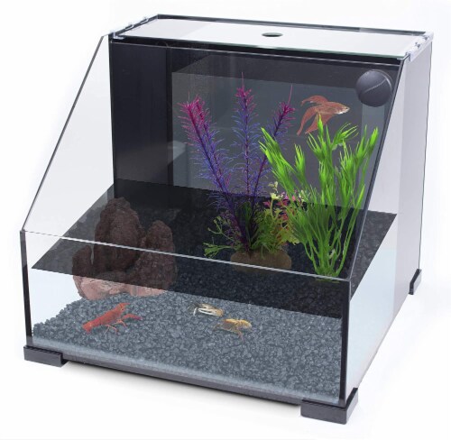 Penn-Plax AquaTerrium Fish Tank 2 Chambers, 1 Biological Ecosystem