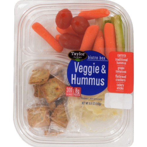 Taylor Farms Veggie & Hummus Bistro Box Perspective: front