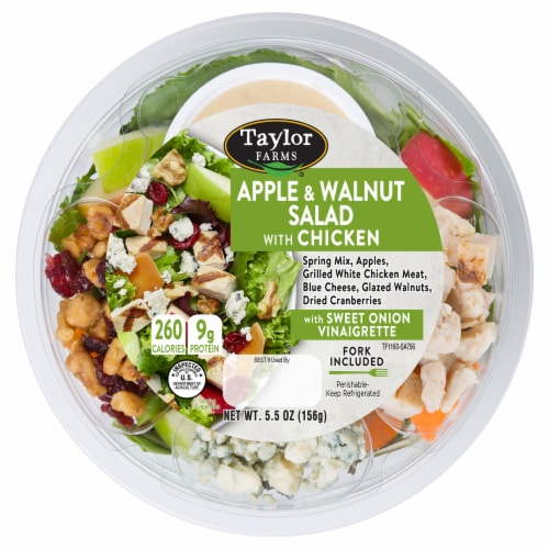 Taylor Farms Apple & Walnut Chicken Salad Kit Bowl