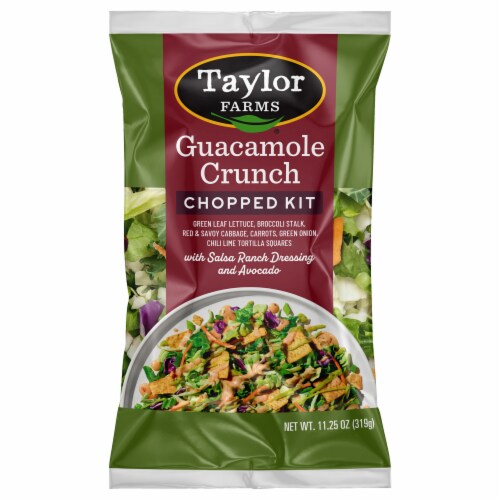 Taylor Farms® Guacamole Crunch Chopped Salad Kit Bag Perspective: front