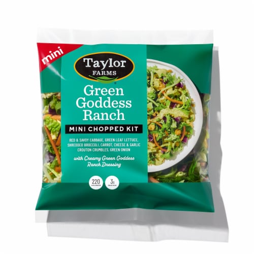 Taylor Farms® Green Goddess Mini Chopped Salad Kit Bag Perspective: front