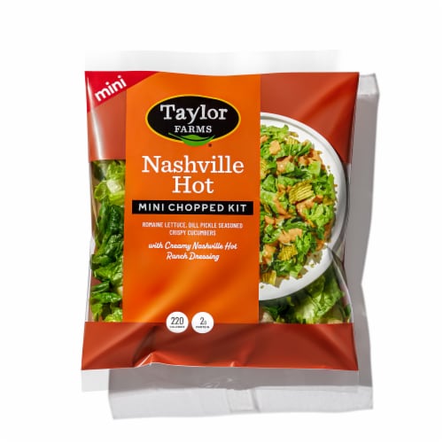 Taylor Farms® Nashville Hot Mini Chopped Salad Kit Bag Perspective: front