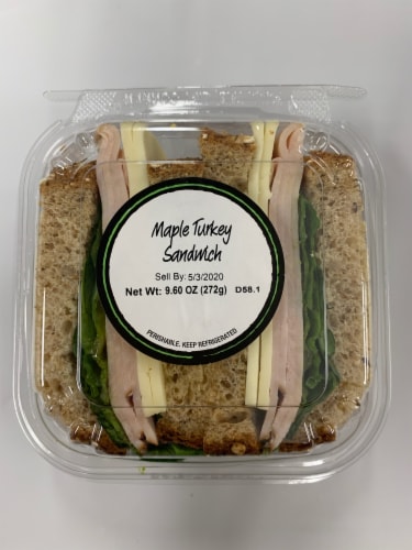 Fresh Kitchen Maple Turkey Sandwich Perspective: front