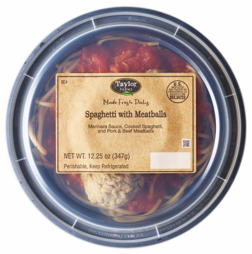 Taylor Farms Spaghetti with Meatballs Perspective: front