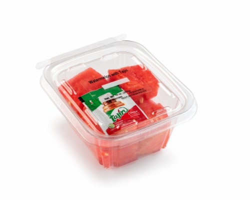 Watermelon Chunks with Tajin Perspective: front