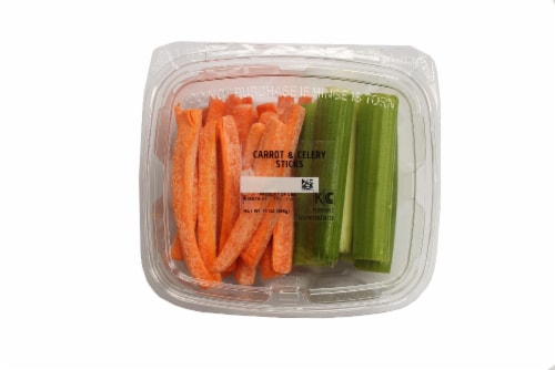 Carrot and Celery Sticks Perspective: front