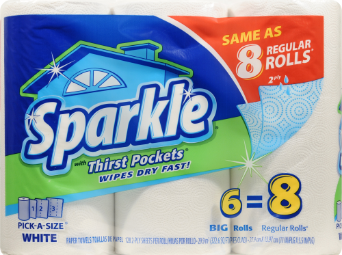 Sparkle Paper Towels Perspective: front