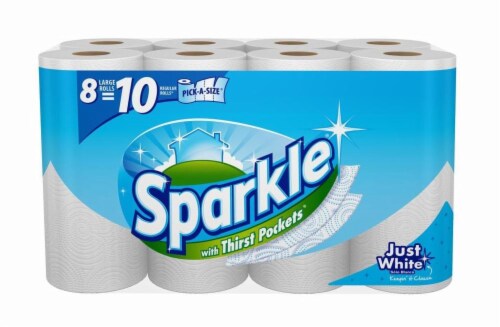 Sparkle Paper Towels with Thirst Pockets Perspective: front