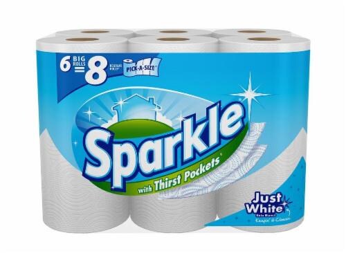 Sparkle Paper Towels with Thirst Pockets Perspective: front