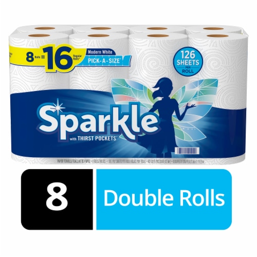 Sparkle Modern White Paper Towels 8 Rolls Kroger