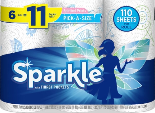 Sparkle Pick-A-Size Spirited Prints Paper Towels