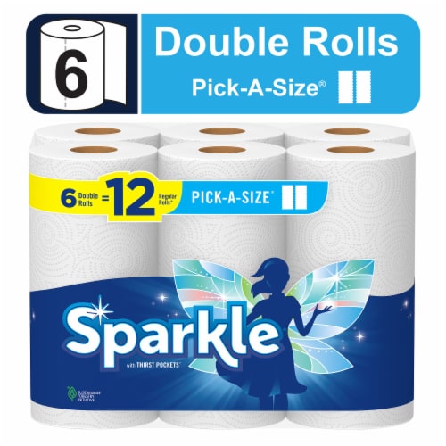 Sparkle® Pick-A-Size® Paper Towels Double Rolls Perspective: front
